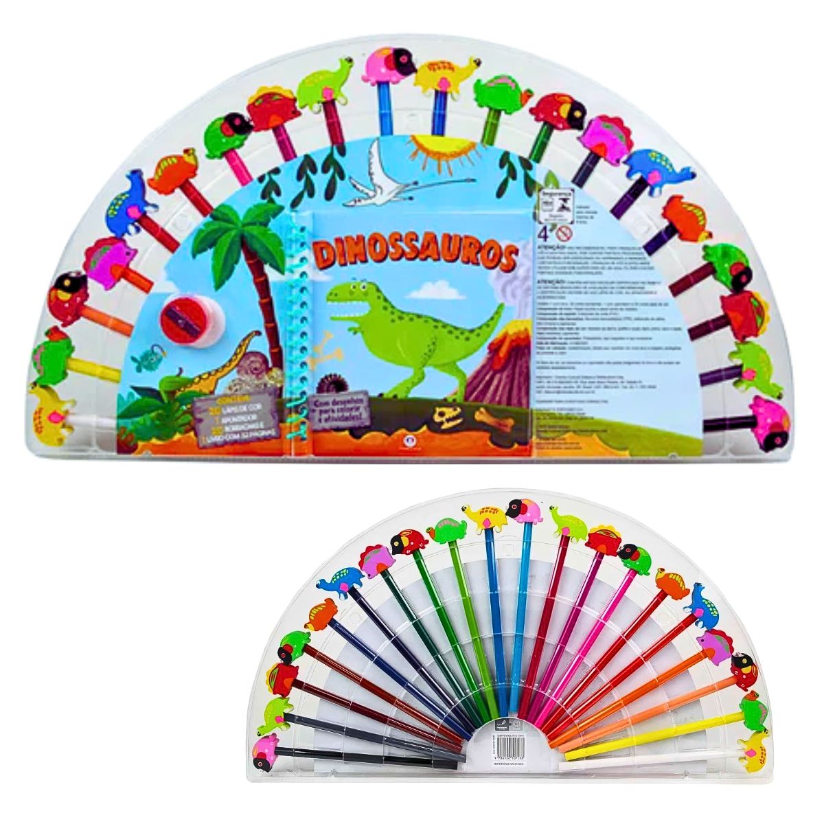 Kit Livro De Colorir E Atividades Borrachas Divertidas Dinossauros - Ciranda Cultural Kit Livro De Colorir E Atividades Borrachas Divertidas Dinossauros - Ciranda Cultural